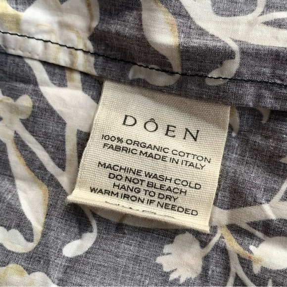 Doen Benoit Cotton Ruched Bust Midi Maxi Dress Noir Columbia Street Floral Black - Picture 12 of 14